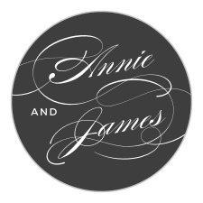 Personalize your wedding stationery with the Simplicity Stickers.