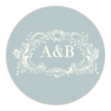 Embellish your wedding stationery with the In Cursive Wedding Stickers.