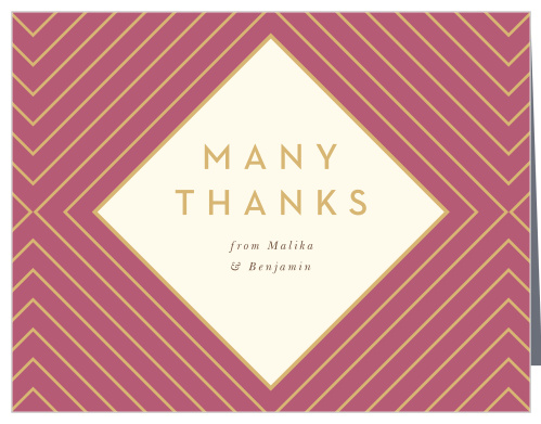 Geometric Perfection Wedding Thank You Cards