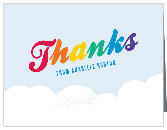 Bring color to your Thank You Card with the Radiant Rainbow Thank You Card!