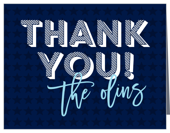 Thank friends and family for joining you in your patriotic celebrations using the Red, White and Brew Thank You Cards.