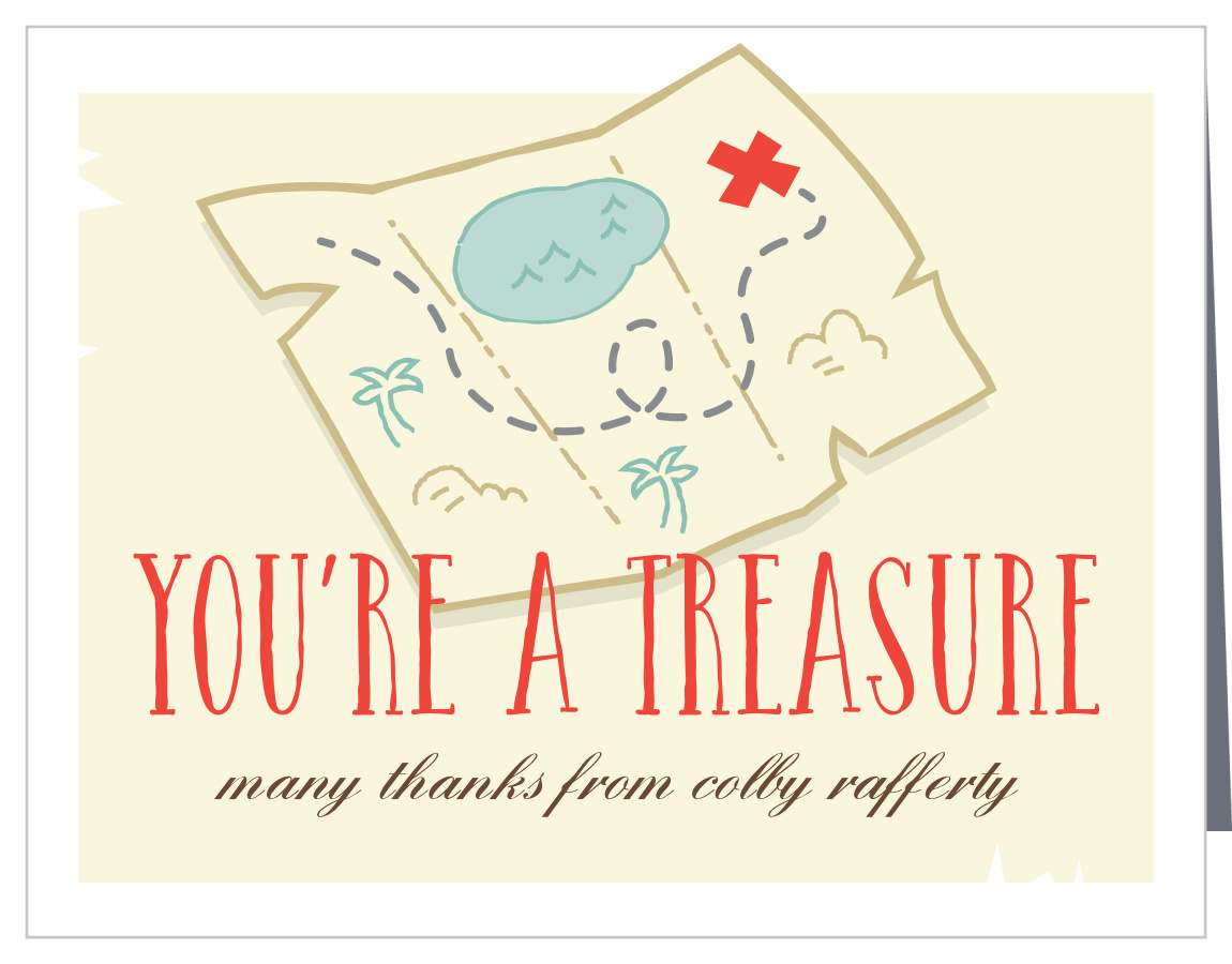 Treasure Hunt Children's Birthday Thank You Cards