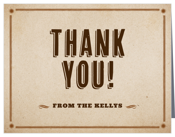 BBQ Bash Party Thank You Cards