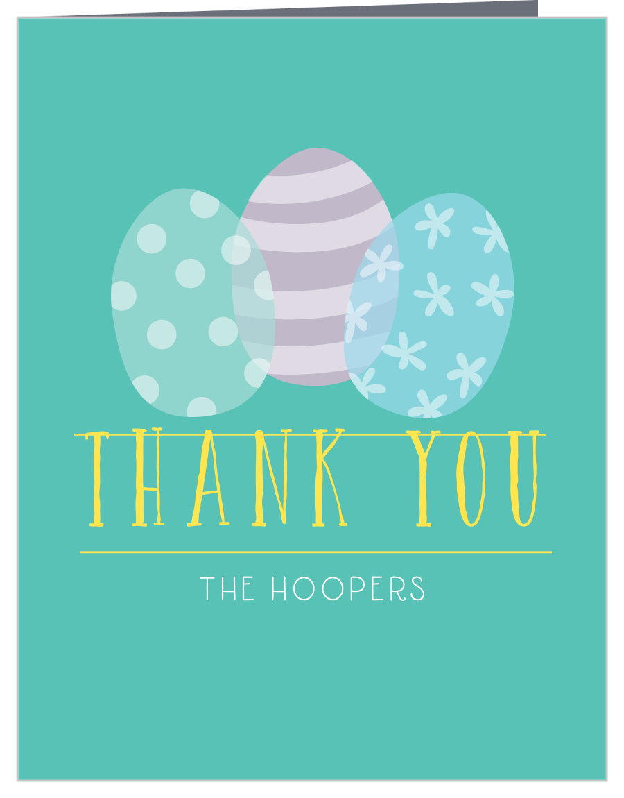 Egg Hunt Holiday Thank You Cards