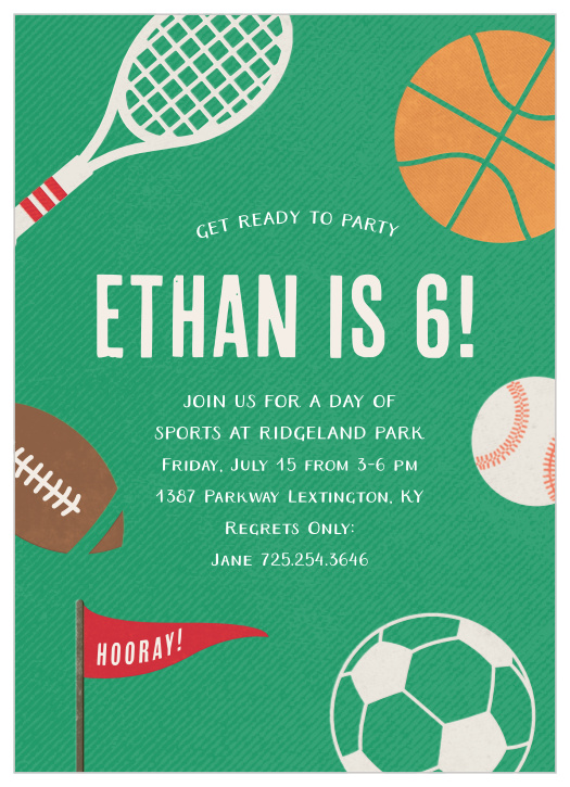 The Lil' Ballers Children's Birthday Party Invitations are a fun way to invite your guests to the celebration.