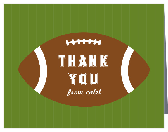 The Red Zone Thank You Card is a great way to show your appreciation to your guests.