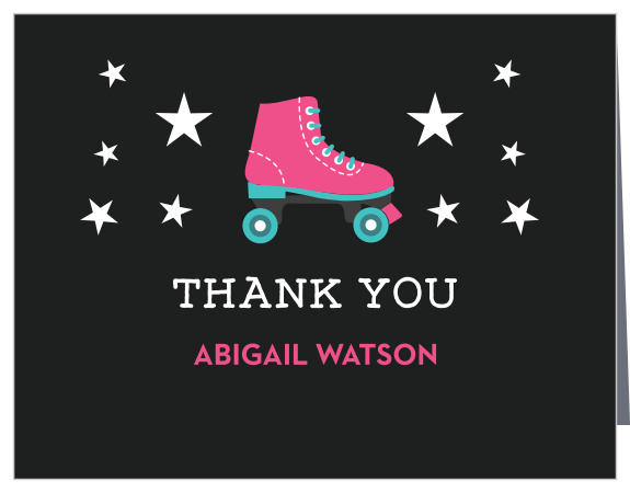 Thank those who joined you at the roller rink with the Let’s Roll Party Invitations.