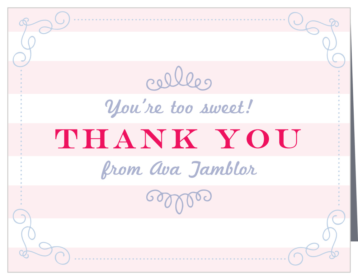 Ice Cream Parlor Children's Birthday Thank You Cards
