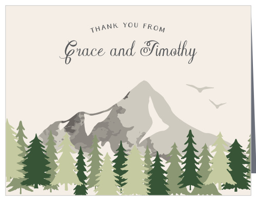 Forest Escape Wedding Thank You Cards