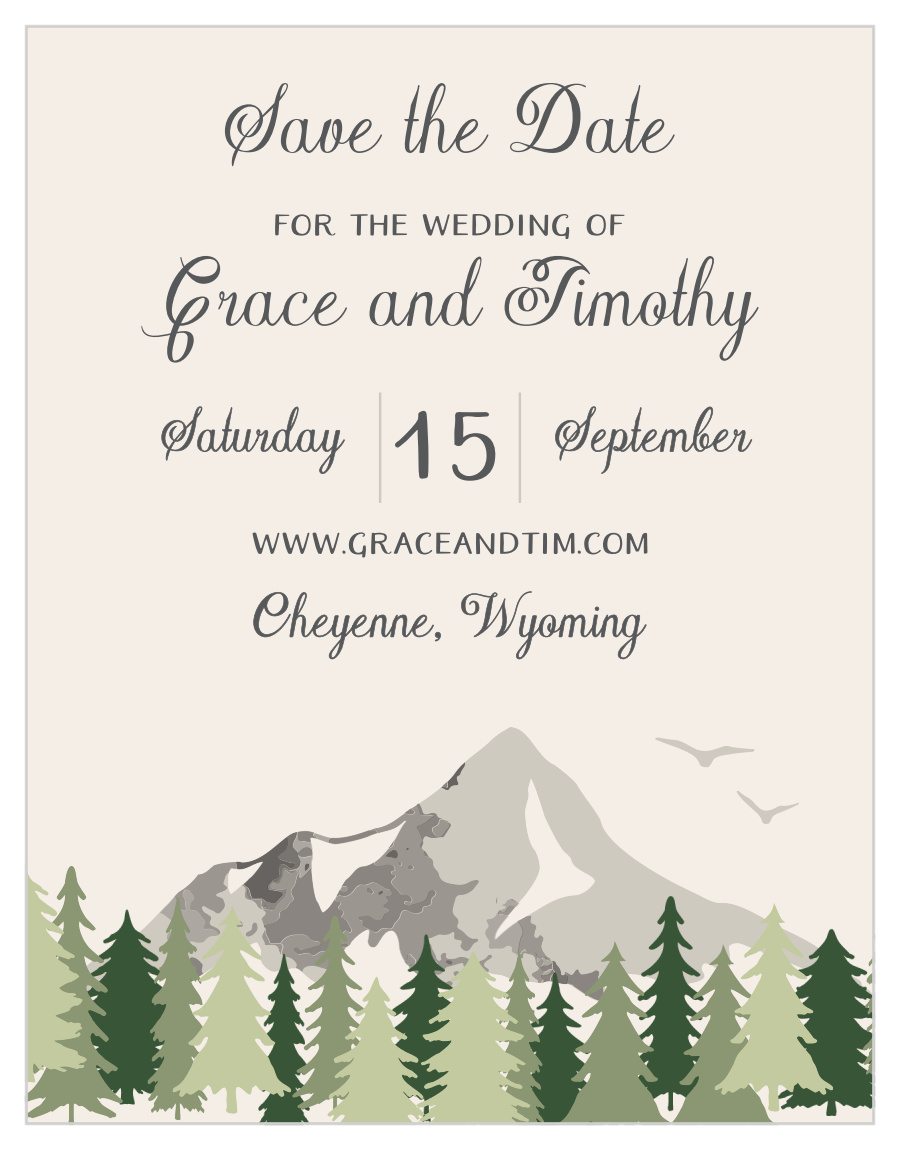 Forest Escape Save the Date Magnets