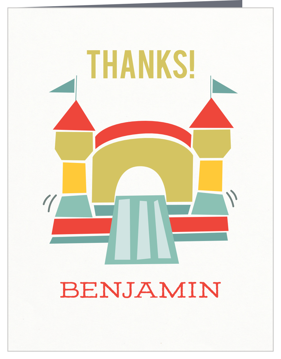 Bounding Bouncer Children's Birthday Thank You Cards