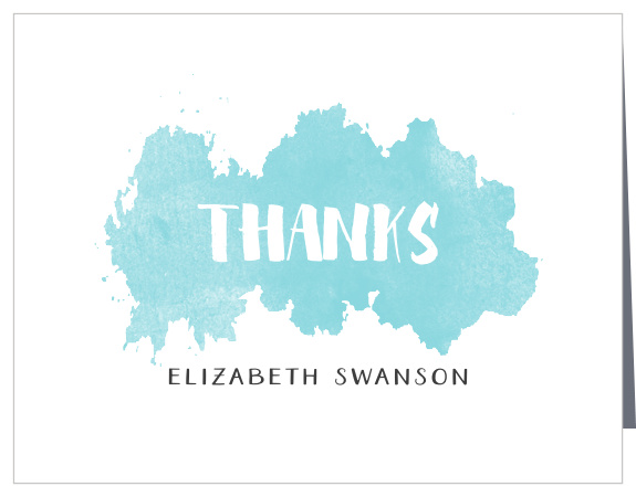 Send your thanks with a splash of color to the Art Bash Thank You Cards.