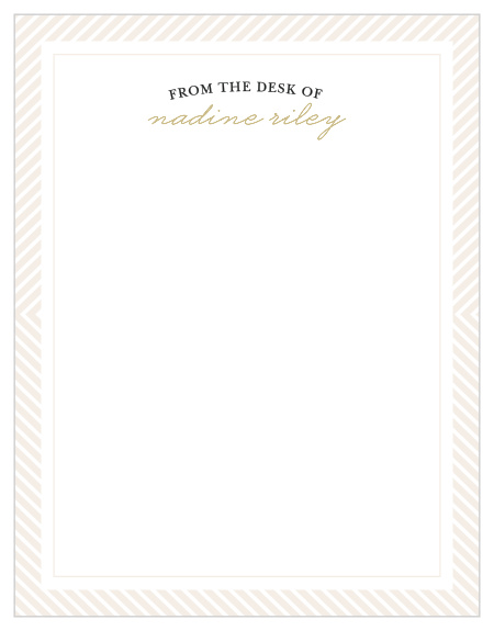 A unique slanted border frames your text on the Modern Stripe Business Stationery. 