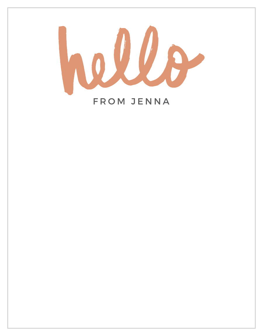 Bold Hello Foil Business Stationery