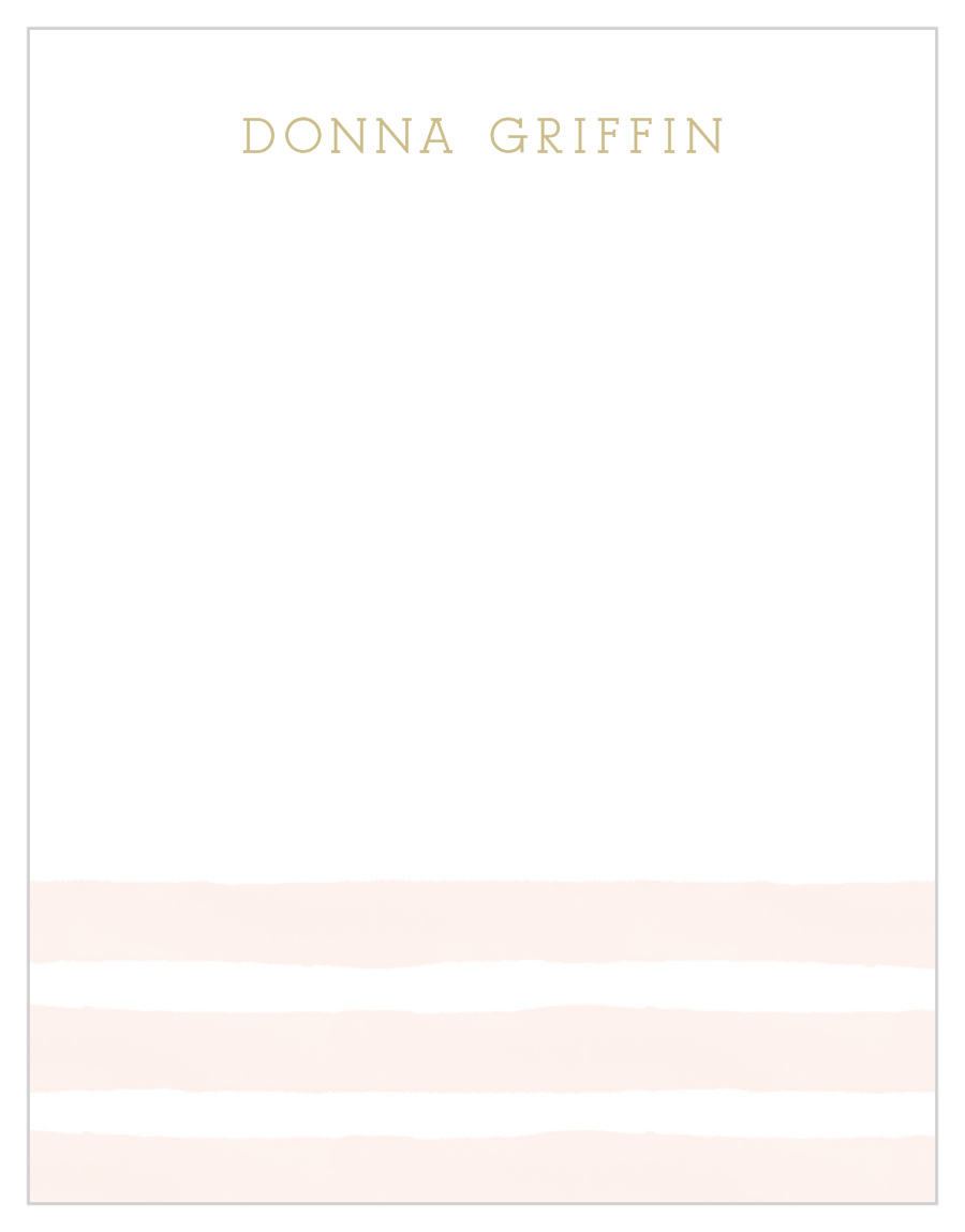 Watercolor Stripes Foil Business Stationery