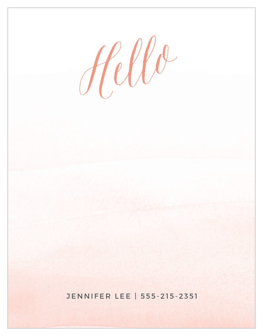 Painted Wash Foil Business Stationery