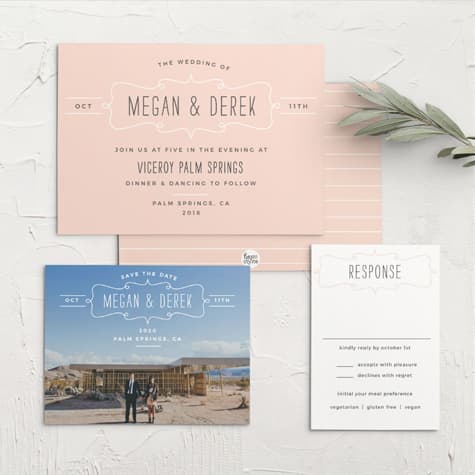 Brisk Blue Skies Wedding Invitations