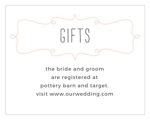 The playful simplicity of the Brisk Blue Skies Registry Cards are what makes these typographic cards so delightful.