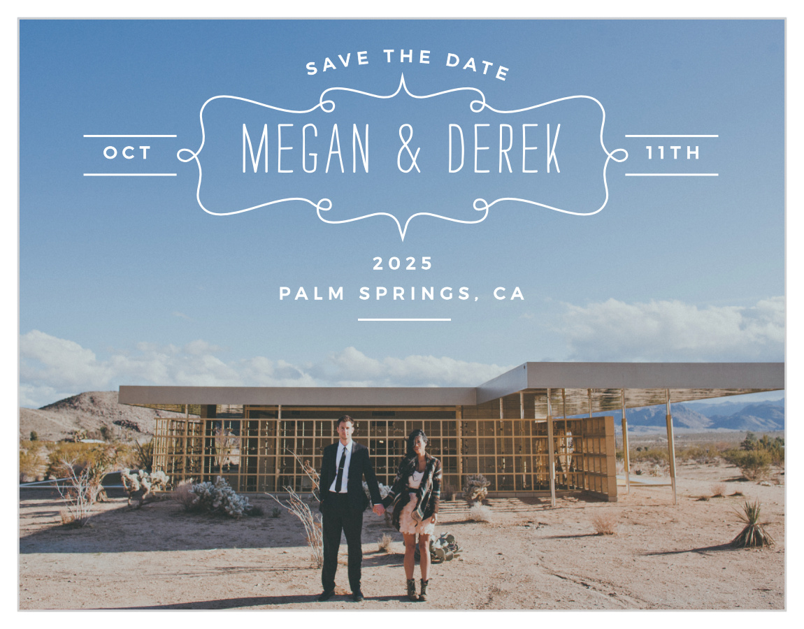 Brisk Blue Skies Save the Date Cards