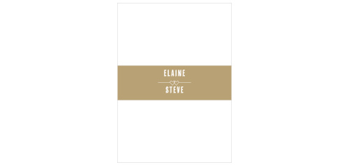 Keep your lovely wedding stationery tidy with the Linked Hearts Belly Bands.