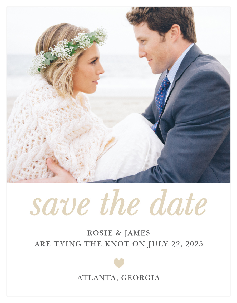 Sophisticated Shimmer Save the Date Cards