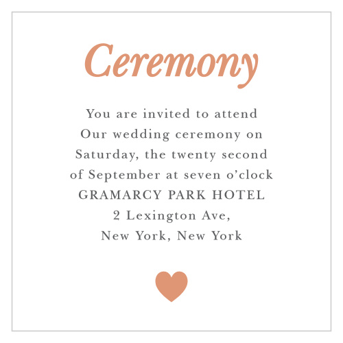 Customize the small, and versatile Sophisticated Shimmer Foil Ceremony Cards to meet your stationery needs.