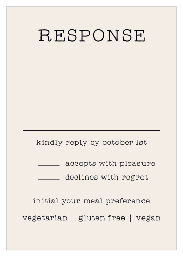 Collect RSVPs with the unique Make a List Response Cards.