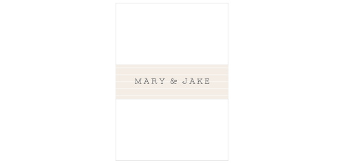 Add flare to your wedding stationery with the Make a List Belly Bands.