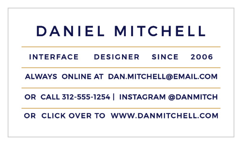 Upgrade your corporate or personal branding with the Modern Alignment Foil Business Cards.