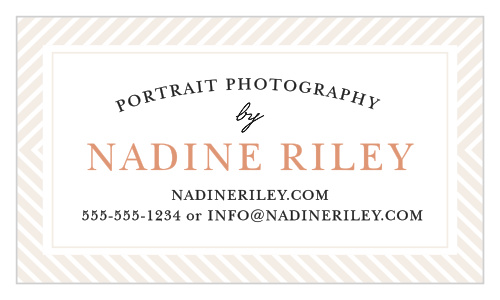 Promote your business with the Modern Stripe Foil Business Cards.