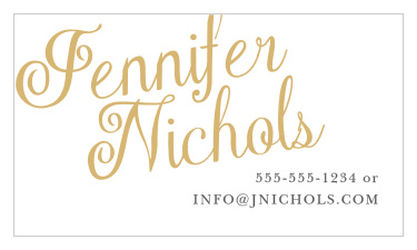 Craft your personal or corporate brand with the customizable Plain Elegance Foil Business Cards.