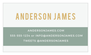 Design business cards to match your company's style with the Color Stripe Foil Business Cards.
