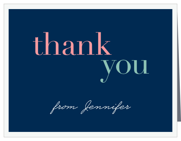 The Prestige Girl Thank You Cards are the perfect way to show gratitude for those who helped welcome your latest addition.