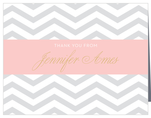Baby Boutique Foil Baby Shower Thank You Cards