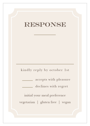 Collect RSVPs for your springtime wedding with the Sunflower Frame Response Cards.
