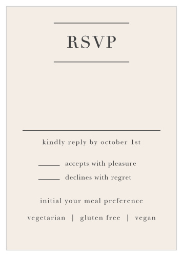 Collect RSVPs for your sumptuous wedding with the Peacock Feather Foil Response Cards.