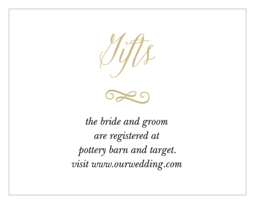 After you've created your registry, be sure to let your guests know with Watercolor Floral Registry Cards. 