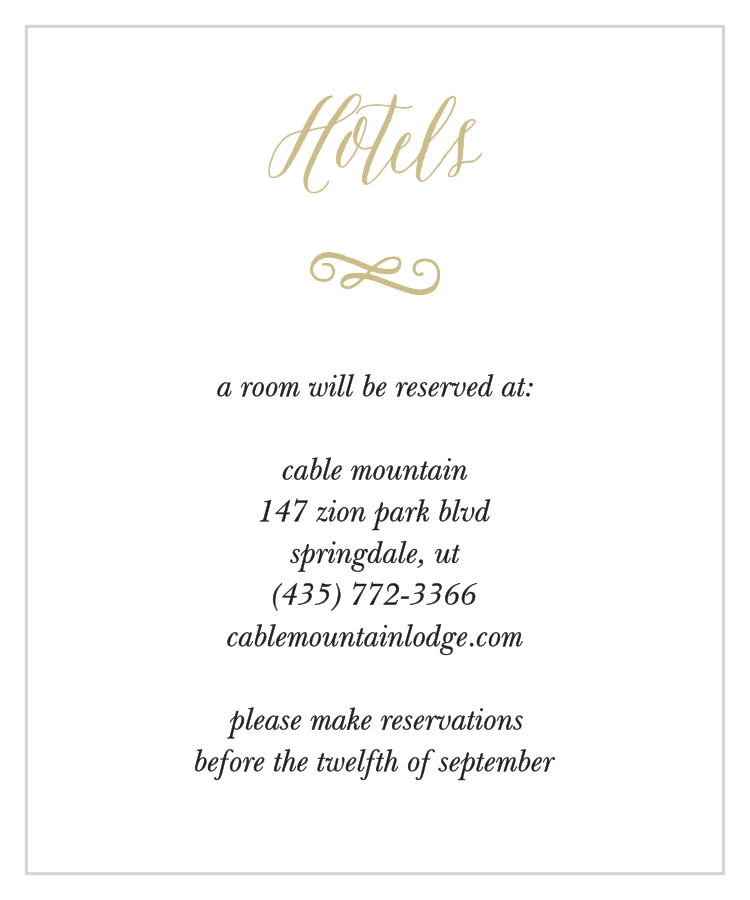 Watercolor Floral Accommodation Cards