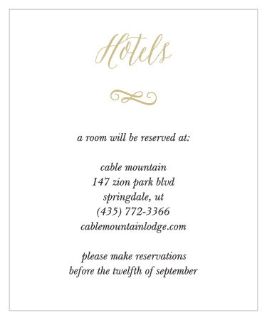 Help your guests find the best local hotel with Watercolor Floral Accommodation Cards.
