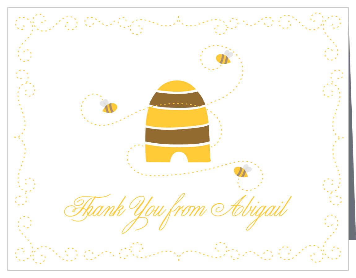 Honey Bee Baby Shower Thank You Cards
