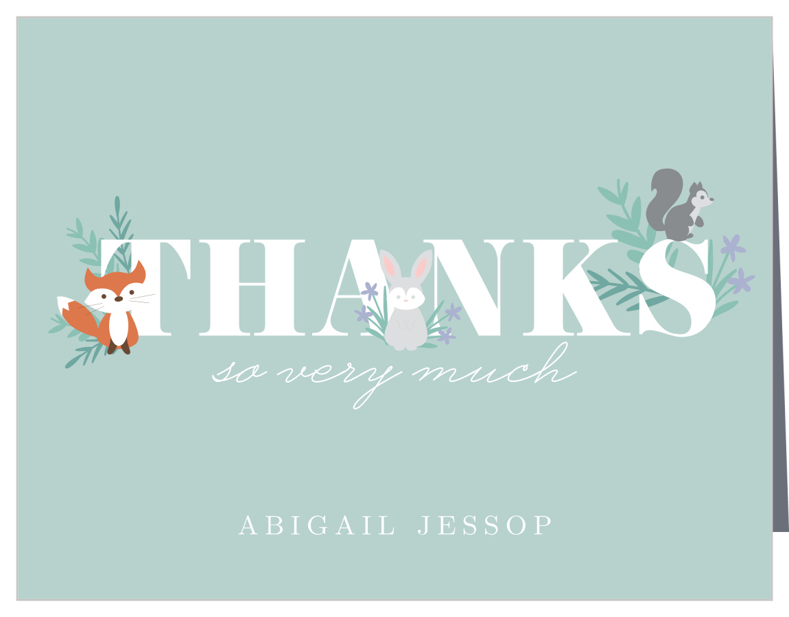 Friendly Forest Baby Shower Thank You Cards