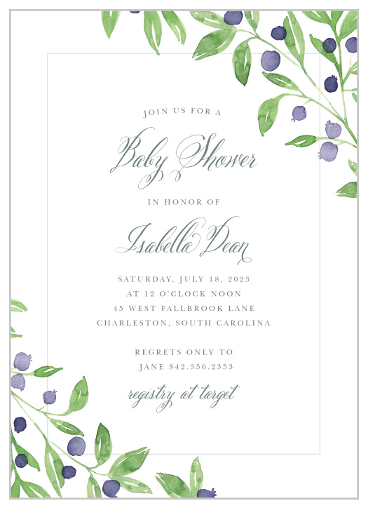 The Farmer’s Market Baby Shower Invitation will give a fresh look to your baby shower invitations.