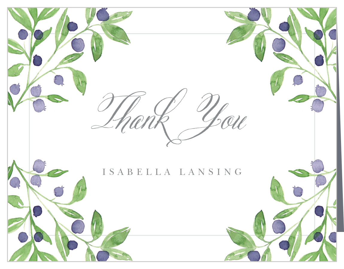 Farmer's Market Baby Shower Thank You Cards