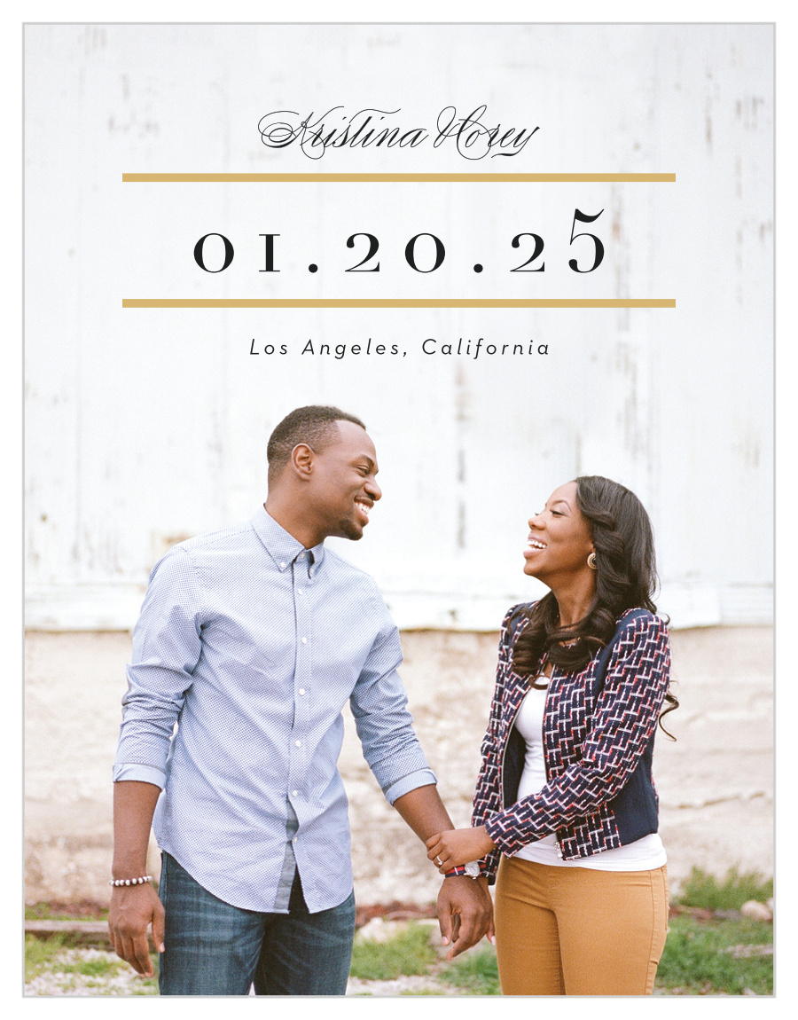 Classic Sophistication Save the Date Magnets