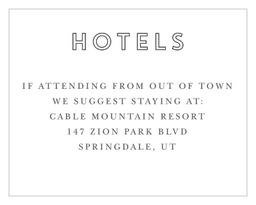 Guide your guests to the best local hotels with our Chalkboard Bar Mitzvah Lodging Cards, and customize them to precisely what you imagined for your son's Bar Mitzvah.