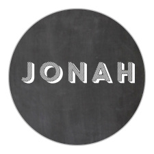 The chalk-dusted background and striped, 3D-style font for your child's name tie the Chalkboard Baptism Stickers in with the rest of your baptism suite!
