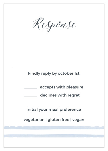 Get a proper headcount for your upcoming Bat Mitzvah with the Watercolor Ikat Response cards!