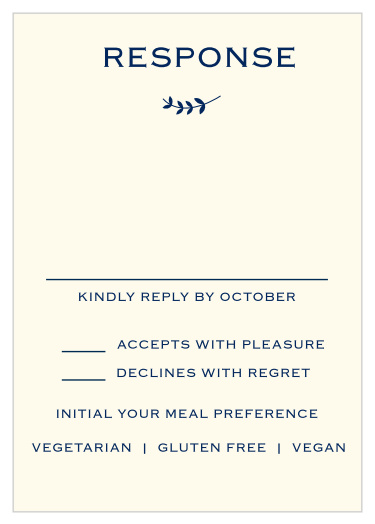 Collect guest's RSVPs with the Lovely Lettering Bat Mitzvah Response Cards.