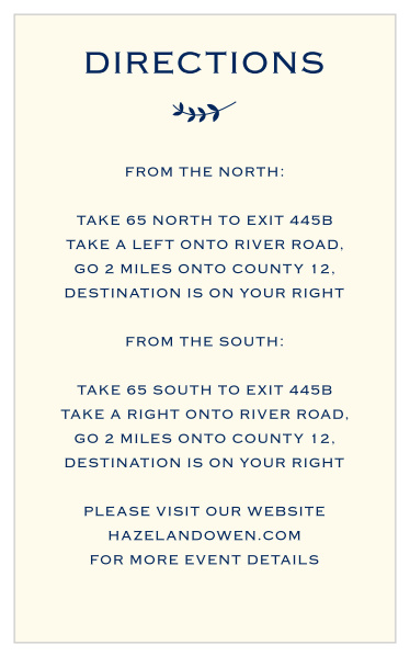 A straightforward and beautiful design makes the Lovely Lettering Bat Mitzvah Direction Cards a thoughtful inclusion with your event invitation.