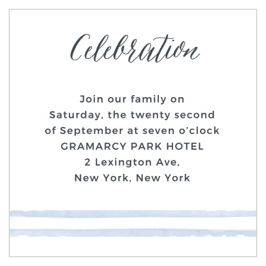 With Watercolor Ikat Bat Mitzvah Reception Cards, you can guarantee that your daughter's Bat Mitzvah celebration is attended by the people you care about most.